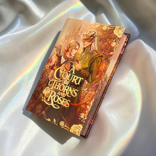 PREORDER - “A Court Of Thorns And Roses” Luxury Rebind X Anna Stone - BOOK 1 - Hand-bound Faux Leather Hardback | Sprayed Edges | Custom End Papers