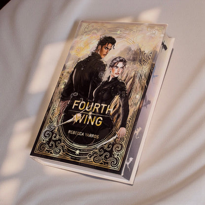 PREORDER - “Fourth Wing” Luxury Rebind X Anna Stone - BOOK 1 - Hand-bound Faux Leather Hardback | Sprayed Edges | Custom End Papers