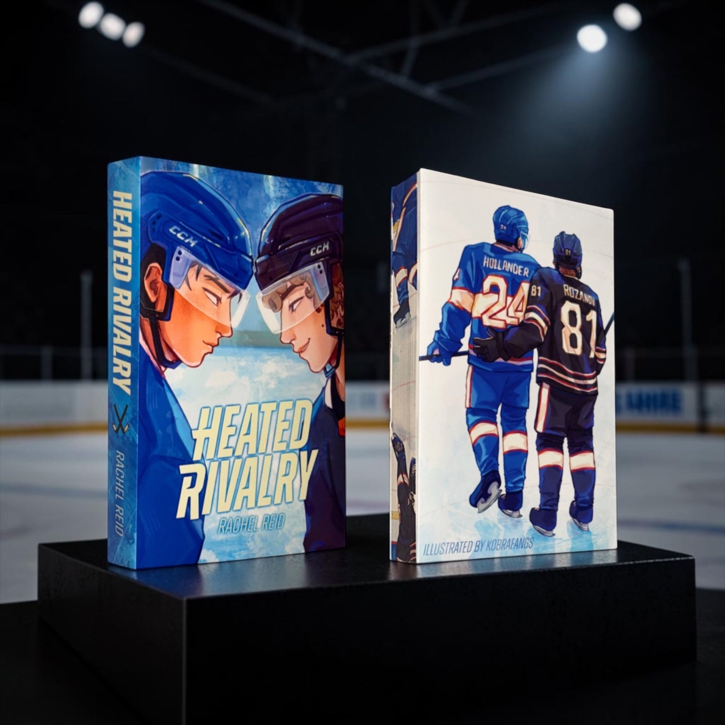 Heated Rivalry - Paperback Sprayed Edge X Kobra Fang - Alternate Dust Jacket