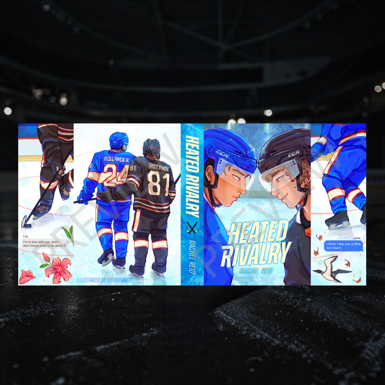 Heated Rivalry - Paperback Sprayed Edge X Kobra Fang - Alternate Dust Jacket
