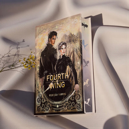 PREORDER - “Fourth Wing” Luxury Rebind X Anna Stone - BOOK 1 - Hand-bound Faux Leather Hardback | Sprayed Edges | Custom End Papers
