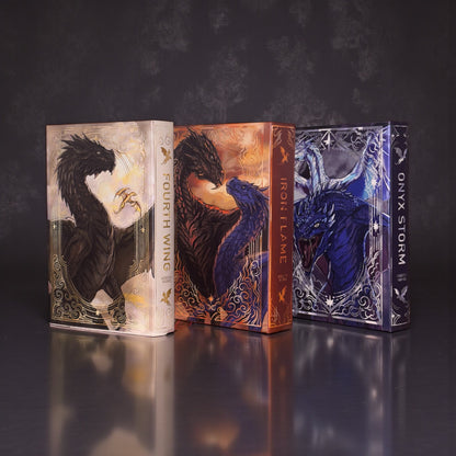 PREORDER - “Iron Flame” Luxury Rebind X Anna Stone - BOOK 2 - Hand-bound Faux Leather Hardback | Sprayed Edges | Custom End Papers
