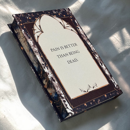 PREORDER - The Stolen Heir Duology Luxury Rebinds X Marine VHS Hand-bound Faux Leather Hardback | Sprayed Edges | Custom End Papers