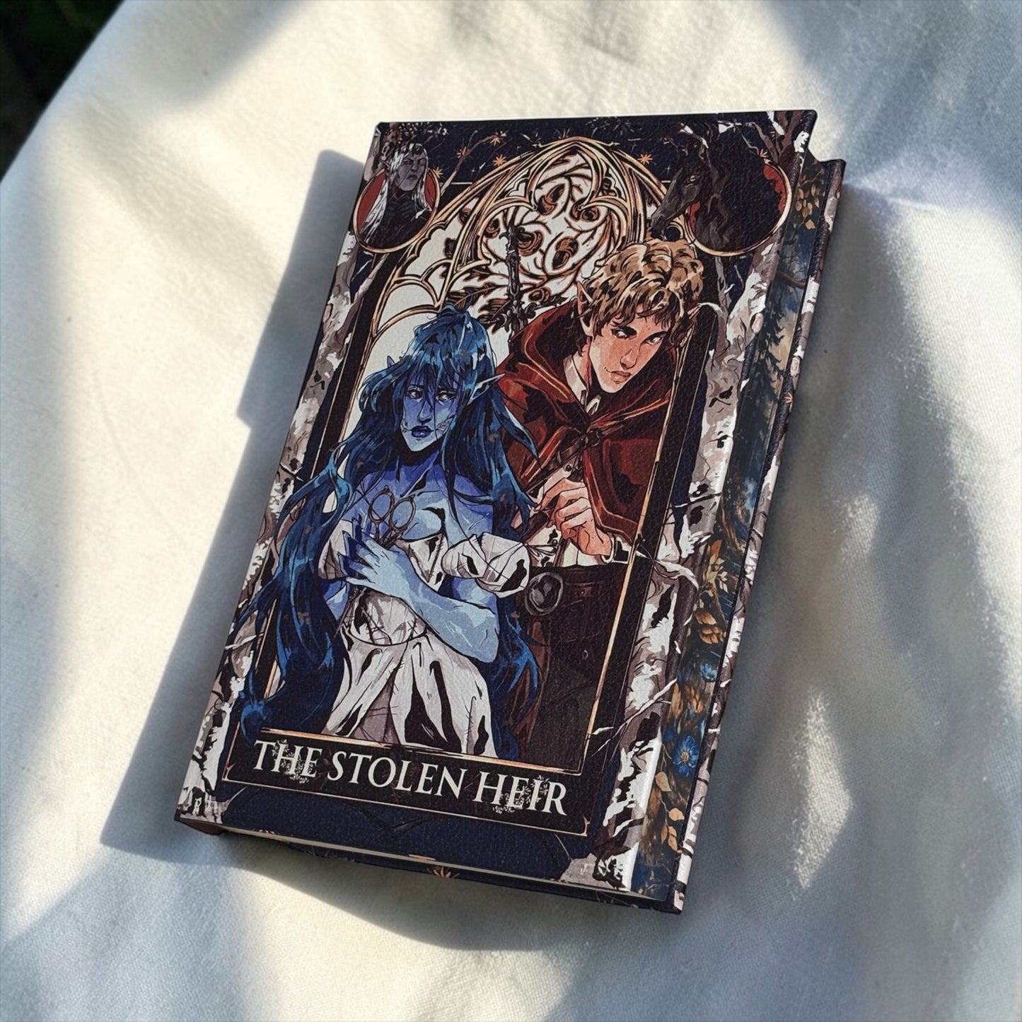 PREORDER - The Stolen Heir Duology Luxury Rebinds X Marine VHS Hand-bound Faux Leather Hardback | Sprayed Edges | Custom End Papers